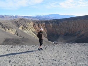 Ross at the Ubehebe Crater