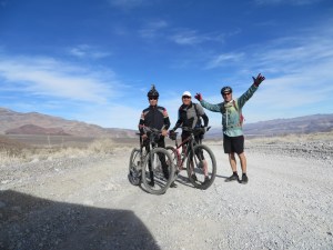 Mike, Ross and Hans on the road to the racetrack