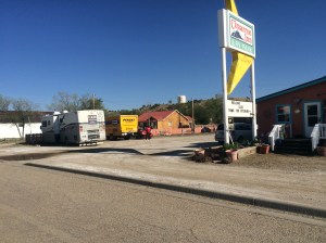 Notice the welcome LA2DC on the sign.